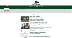 Desktop Screenshot of hs-container.de