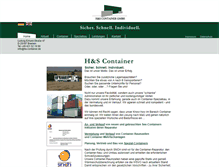 Tablet Screenshot of hs-container.de